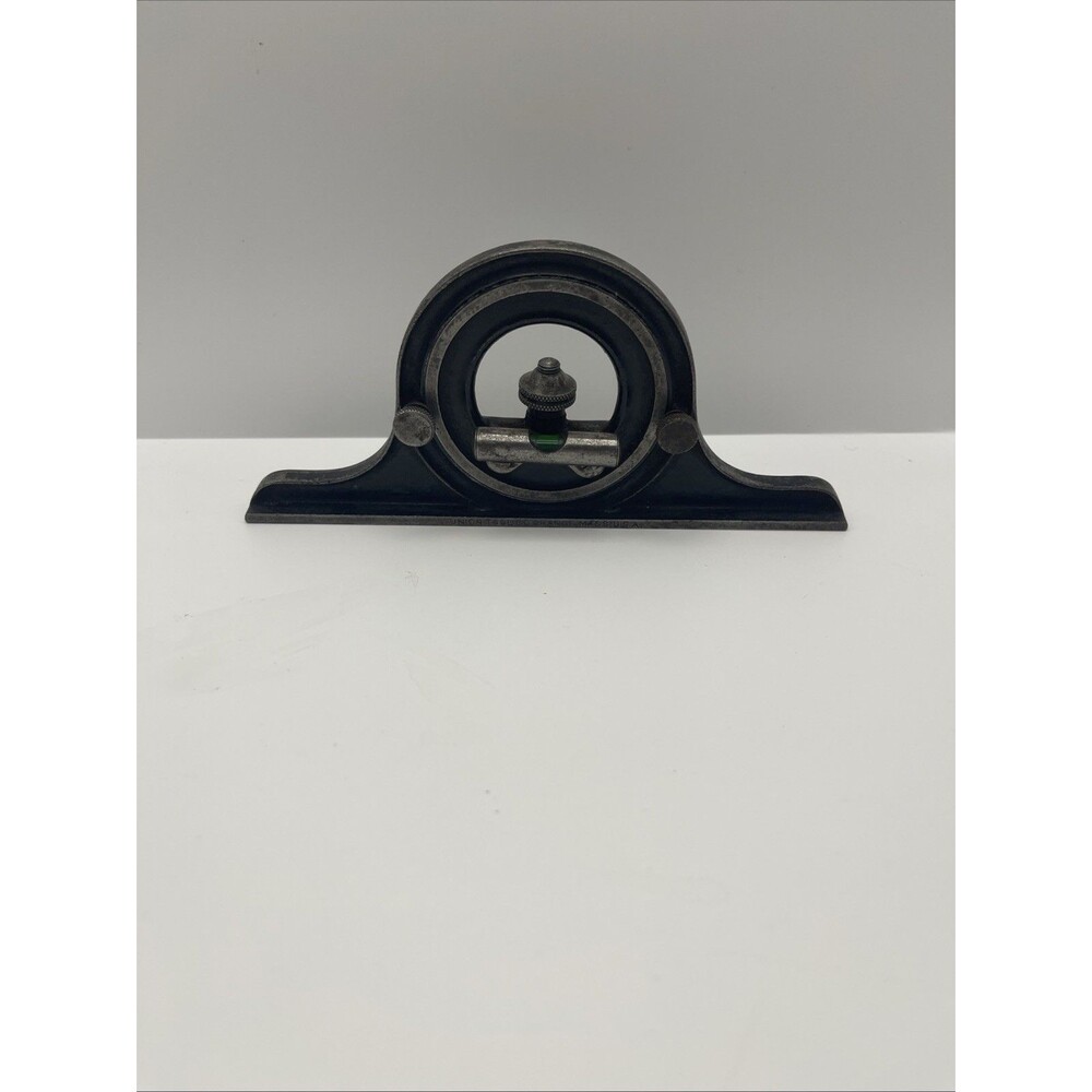 Vintage Union Tool Co. Protractor Head Combination Square Head Machinist Level